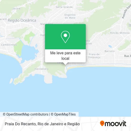Praia Do Recanto mapa