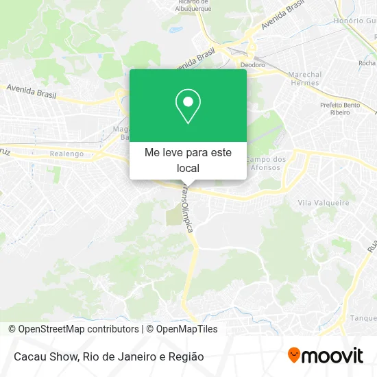 Cacau Show mapa