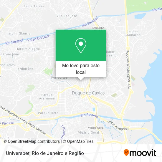 Universpet mapa