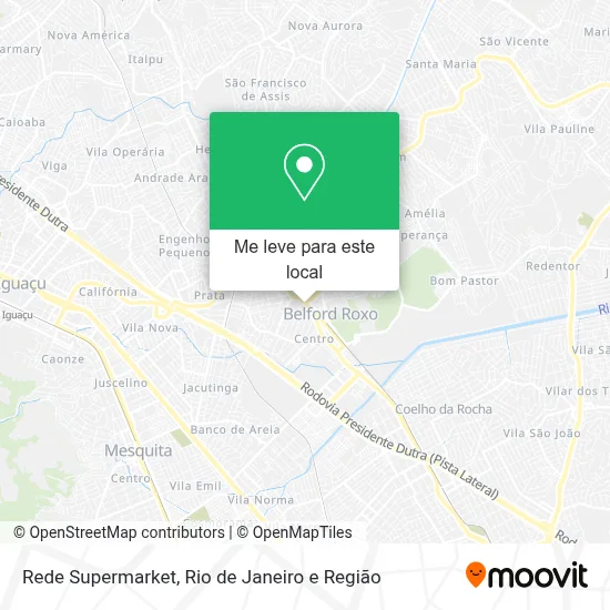Rede Supermarket mapa