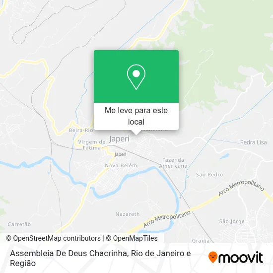 Assembleia De Deus Chacrinha mapa