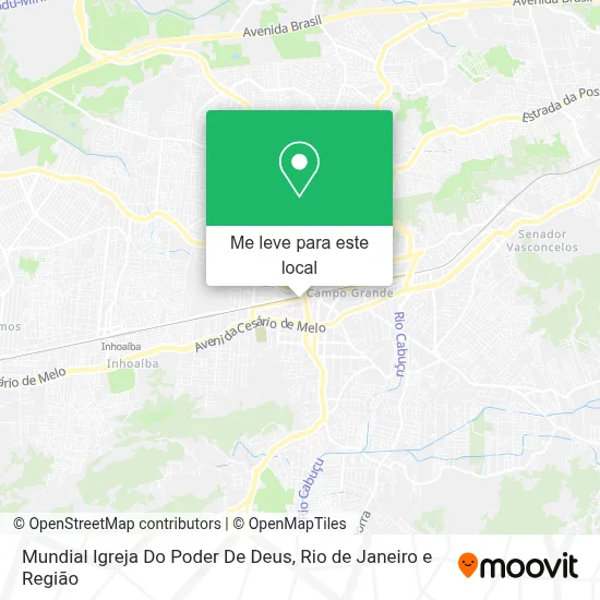 Mundial Igreja Do Poder De Deus mapa