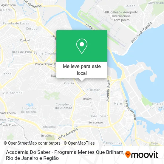 Academia Do Saber - Programa Mentes Que Brilham mapa