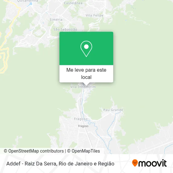 Addef - Raiz Da Serra mapa
