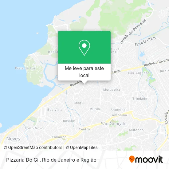 Pizzaria Do Gil mapa