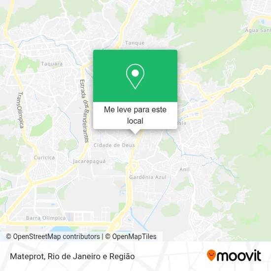 Mateprot mapa