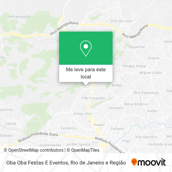 Oba Oba Festas E Eventos mapa