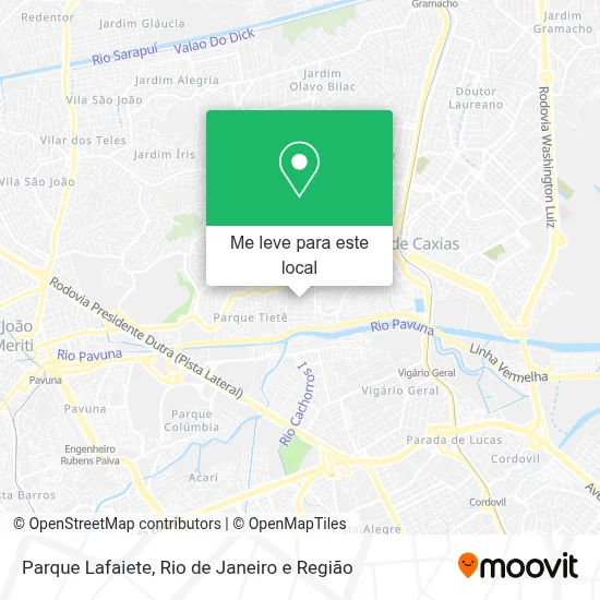 Parque Lafaiete mapa