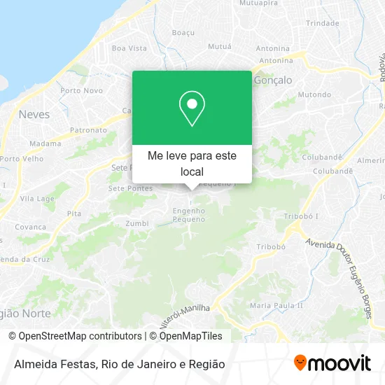 Almeida Festas mapa