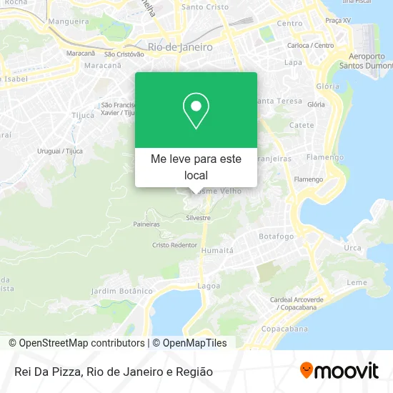 Rei Da Pizza mapa