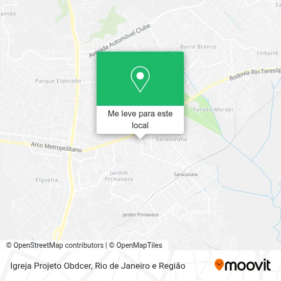 Igreja Projeto Obdcer mapa