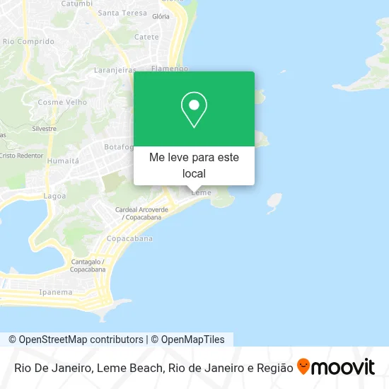 Rio De Janeiro, Leme Beach mapa