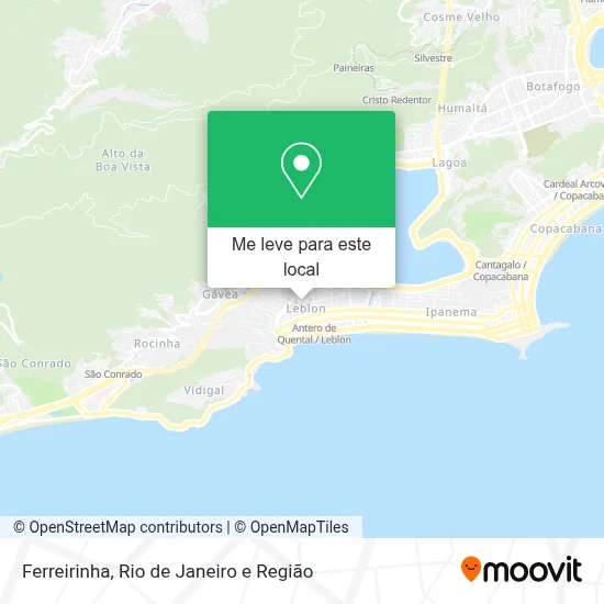 Ferreirinha mapa