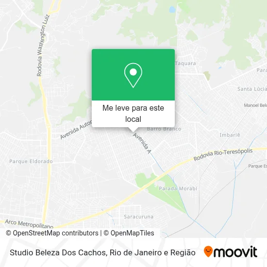 Studio Beleza Dos Cachos mapa