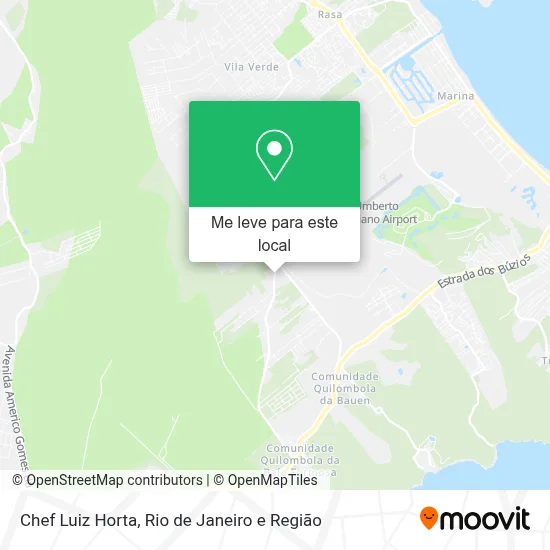 Chef Luiz Horta mapa
