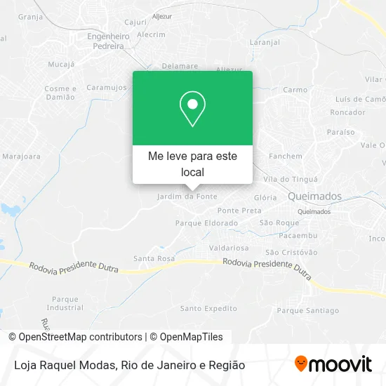 Loja Raquel Modas mapa