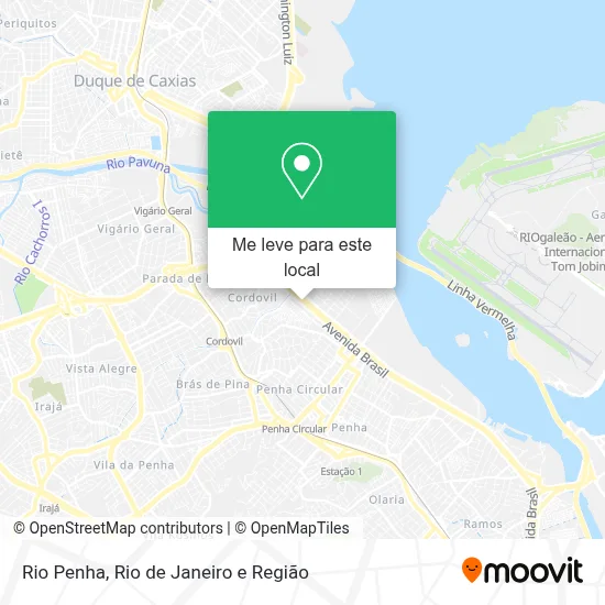 Rio Penha mapa