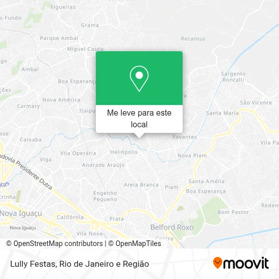 Lully Festas mapa
