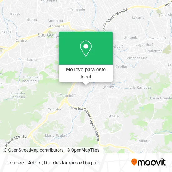 Ucadec - Adcol mapa
