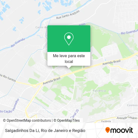 Salgadinhos Da Li mapa
