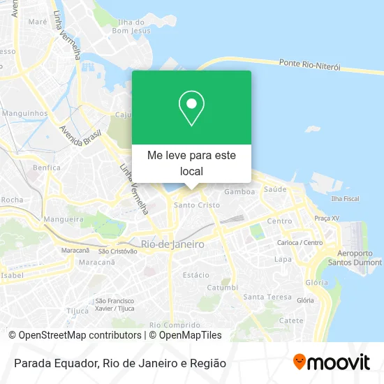 Parada Equador mapa
