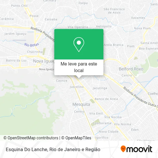 Esquina Do Lanche mapa
