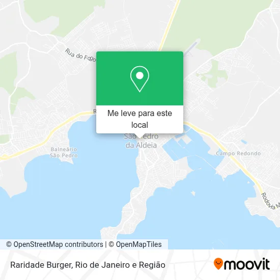 Raridade Burger mapa