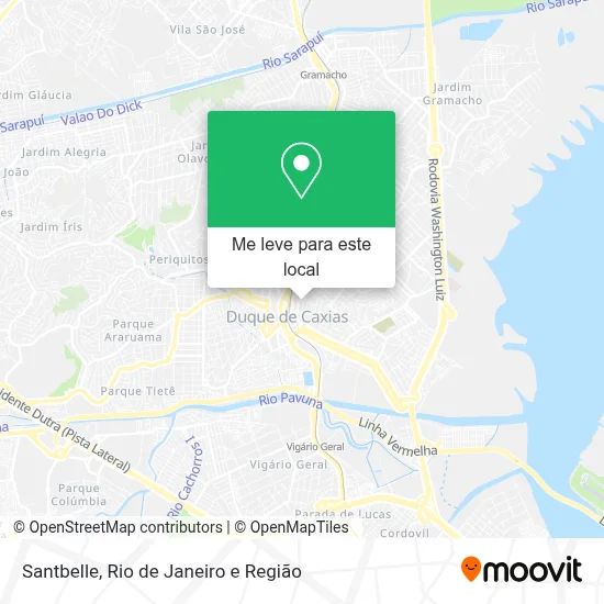 Santbelle mapa