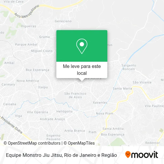 Equipe Monstro Jiu Jitsu mapa