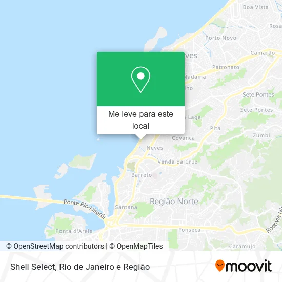 Shell Select mapa