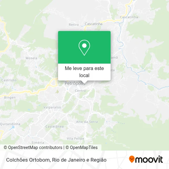Colchões Ortobom mapa
