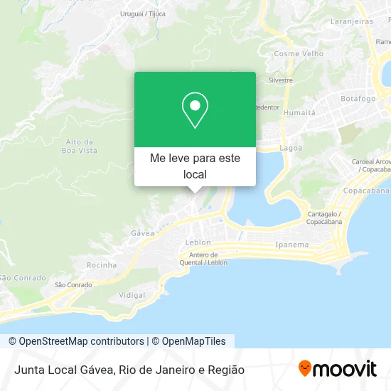 Junta Local Gávea mapa