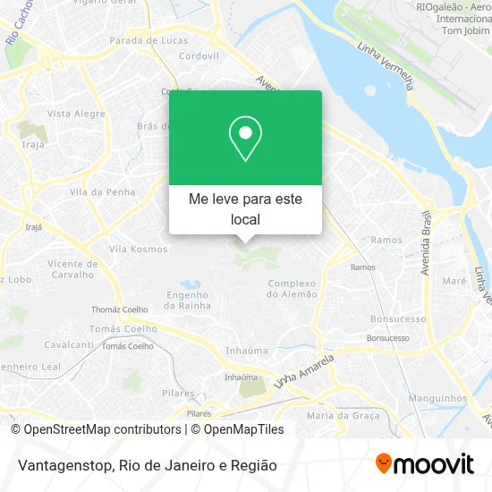 Vantagenstop mapa