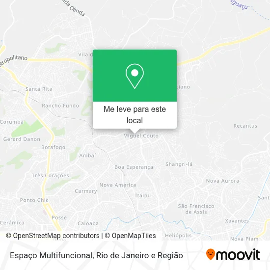 Espaço Multifuncional mapa