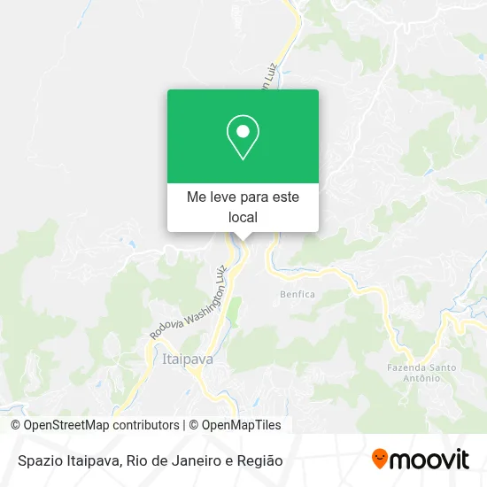 Spazio Itaipava mapa
