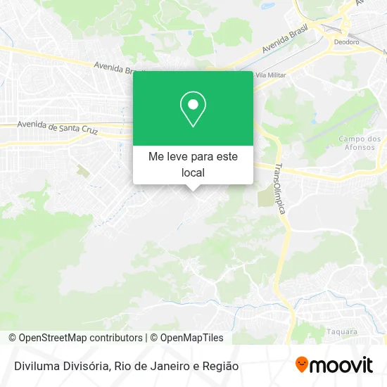 Diviluma Divisória mapa