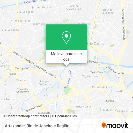 Artexander mapa