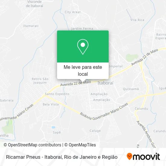 Ricamar Pneus - Itaboraí mapa