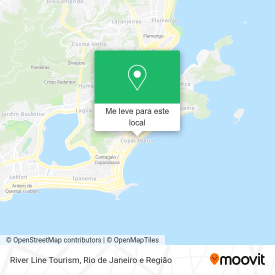 River Line Tourism mapa