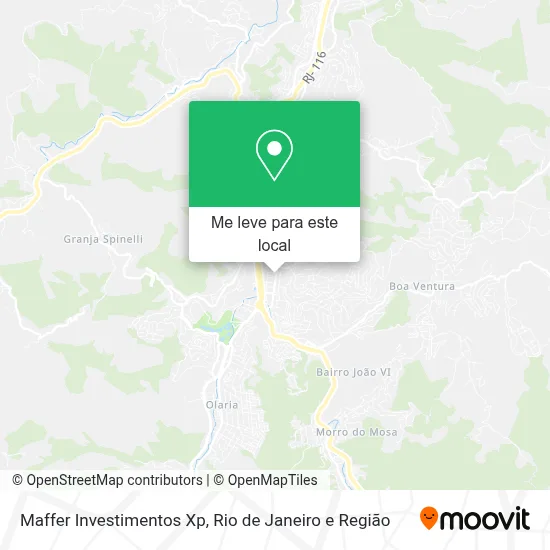 Maffer Investimentos Xp mapa