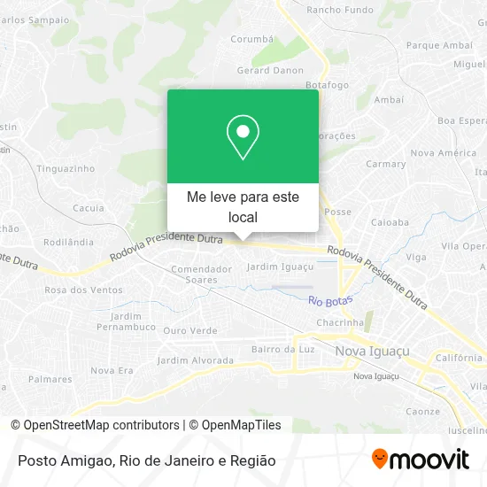 Posto Amigao mapa