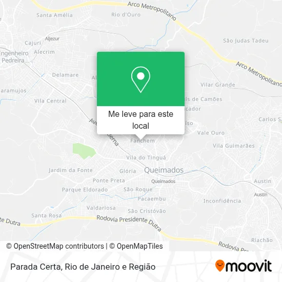 Parada Certa mapa
