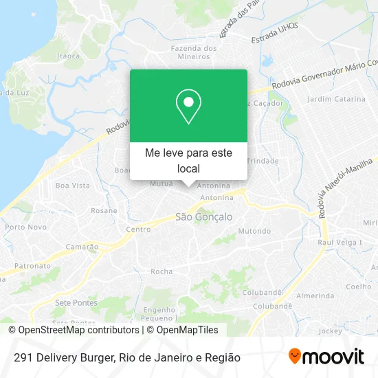 291 Delivery Burger mapa