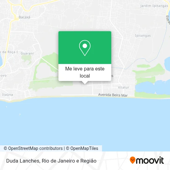 Duda Lanches mapa