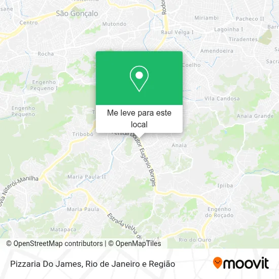 Pizzaria Do James mapa