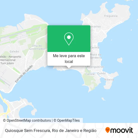 Quiosque Sem Frescura mapa