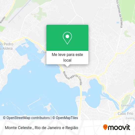 Monte Celeste. mapa