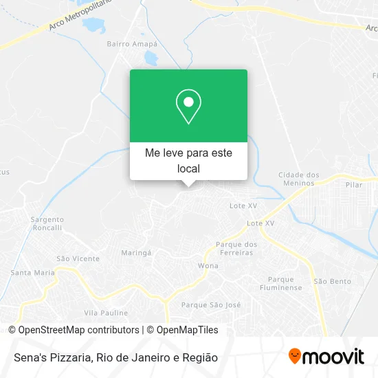Sena's Pizzaria mapa