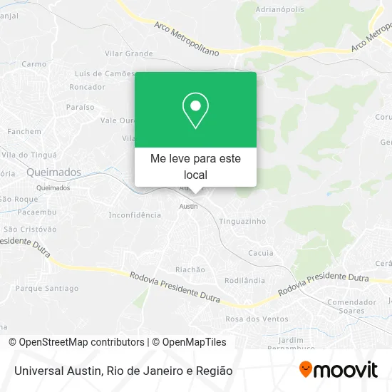 Universal Austin mapa