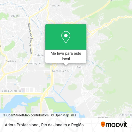 Adore Professional mapa